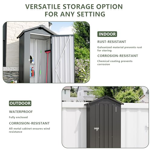 2.5x1.4 FT Outdoor Storage Shed