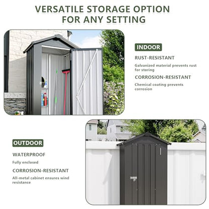 2.5x1.4 FT Outdoor Storage Shed