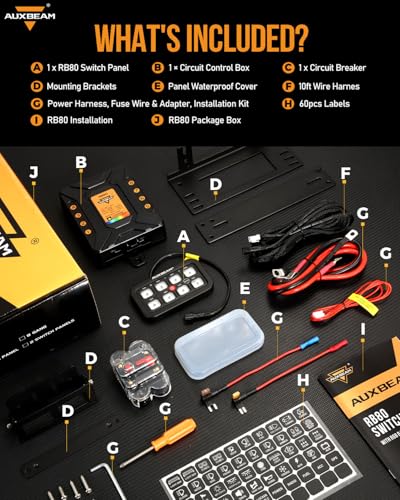 8 Gang Switch Panel RB80 3 Modes Dual