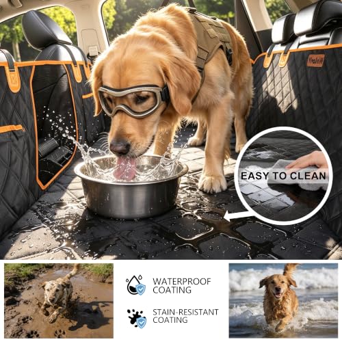 V2 New 600D Hard Bottom Car Seat Cover Extender Hammock for Dogs