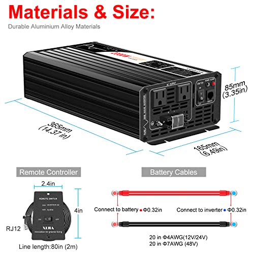 2000W Pure Sine Wave Inverter