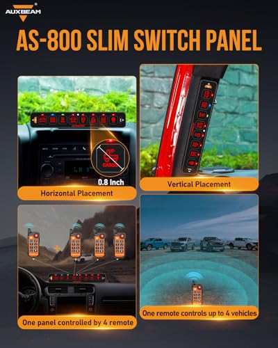 AS 800 Slim 8 Gang Switch Panel with Bluetooth APP &Wireless Remote