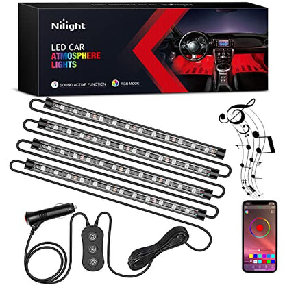 RGB LED Car Interior Stripe Light with APP Control Multicolor Music Sync Mode Waterproof Car Under