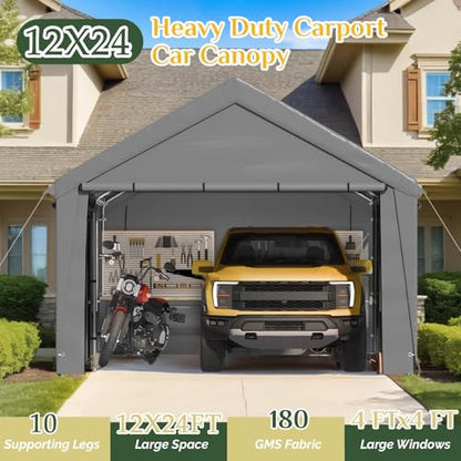 12' x 24' Heavy Duty Carport