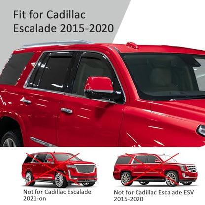 in Channel Extra Durable Rain Guards for Cadillac Escalade 2015