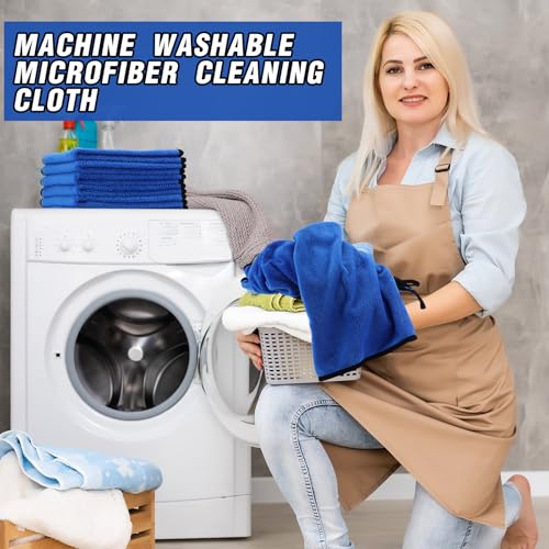 80 Pcs Blue Microfiber Towels (80 Count)