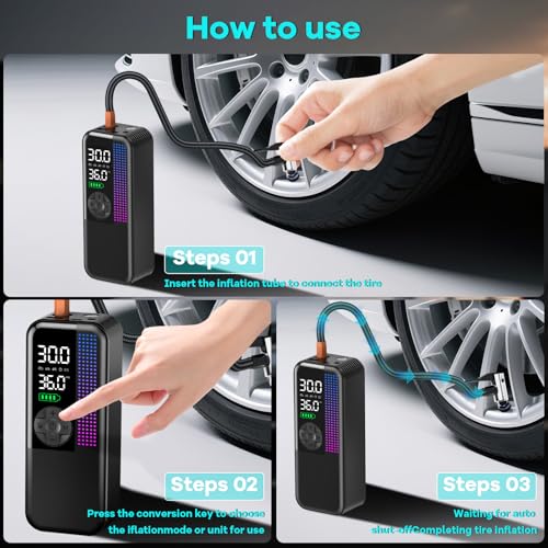 Tire Inflator Portable Air Compressor (24 Count)