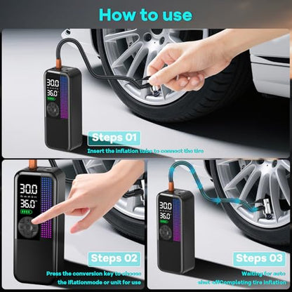 Tire Inflator Portable Air Compressor (24 Count)