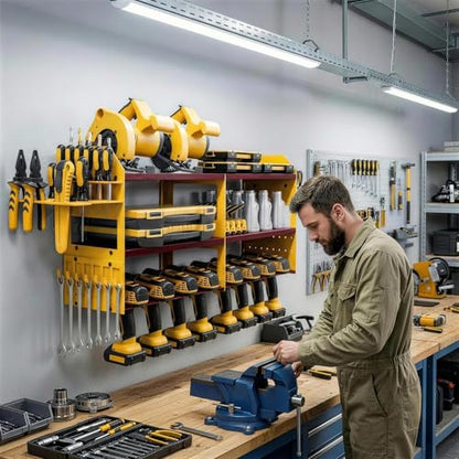 Large Power Tool Organizer Wall Mount