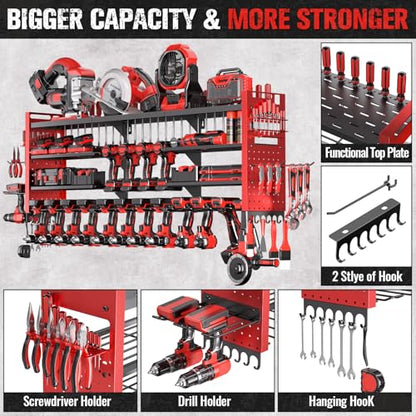 49.8" Power Tool Organizer Wall Mount