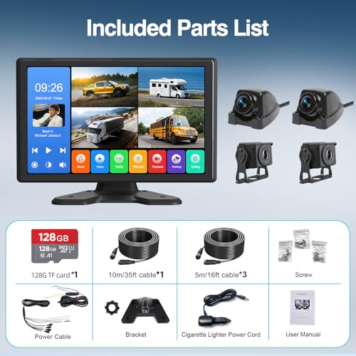 4 Channel Backup Camera System