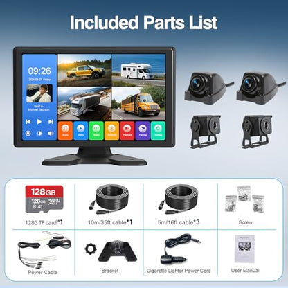4 Channel Backup Camera System