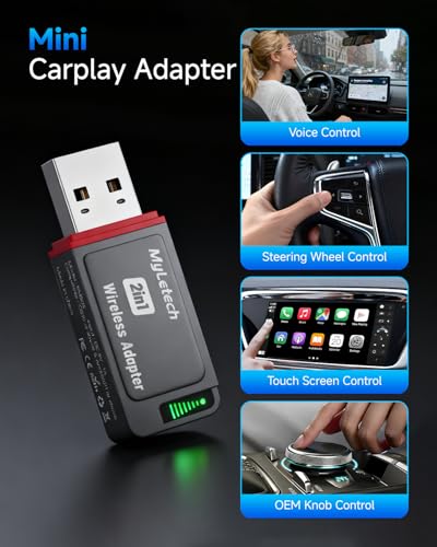 Wireless CarPlay Adapter for iPhone & Android