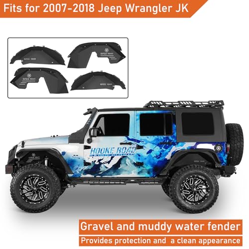 Wrangler JK Aluminum Inner Fender Liners for 2007 (4 Count)