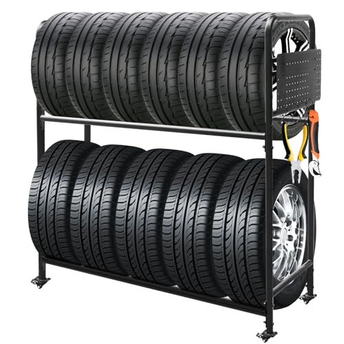 Rolling Tire Rack for Garage