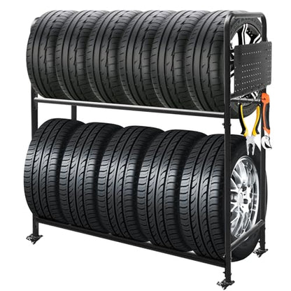 Rolling Tire Rack for Garage