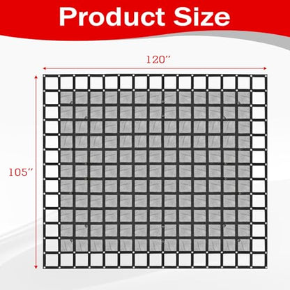 105" x 120" Truck Bed Cargo Net with 1500LBS Capacity