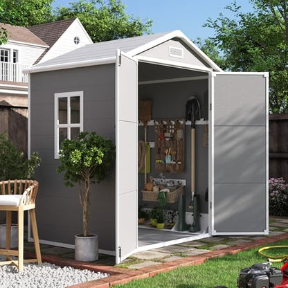 Outdoor Resin Storage Shed 6x4.5 FT