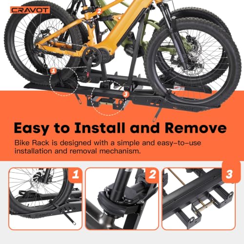 CyberRack 300lbs Ebike Rack with Ramp for 2 Ebike