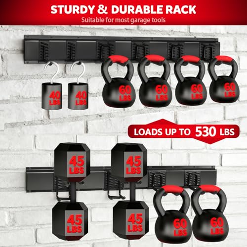 64 Inches Garage Tool Organizer Wall Mount