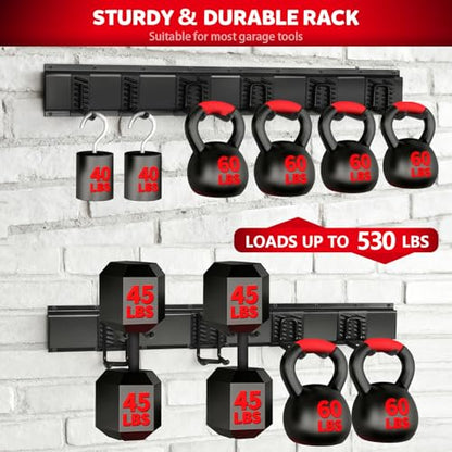 64 Inches Garage Tool Organizer Wall Mount