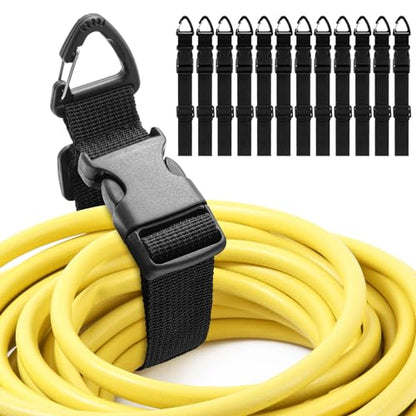 12 Pack Adjustable Extension Cord Holder Straps (12 Count)