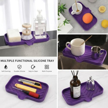 Silicone Soap Dish with Drain Spout