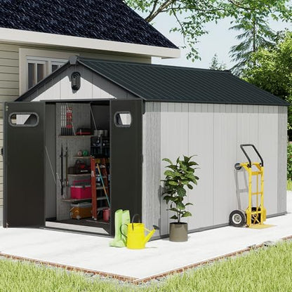 Domi 8x14 FT Resin Outdoor Storage Shed