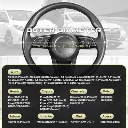 Car Steering Wheel Cover for Prius Civic Model 3