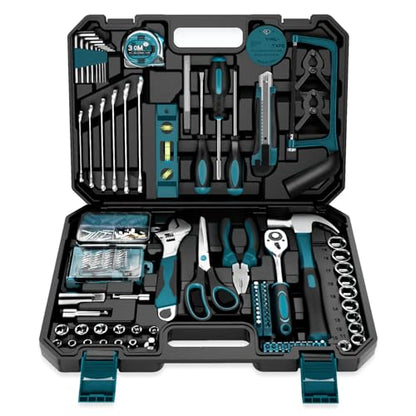 257 Pcs Portable General Basic Hand Tool Kit Set for Home with Case