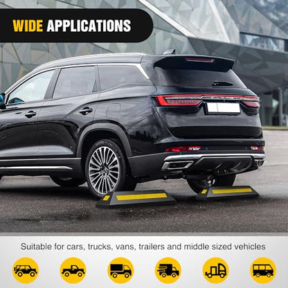 Rubber Parking Curb Wheel Stop for Garages and Driveways