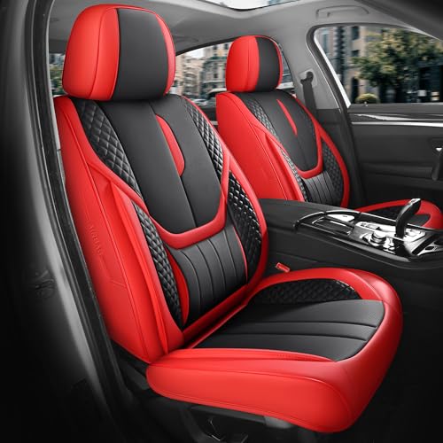 Universal Car Seat Covers for SUVs Sedans Trucks Redblack
