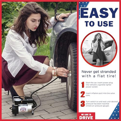Tire Inflator Portable Air Compressor