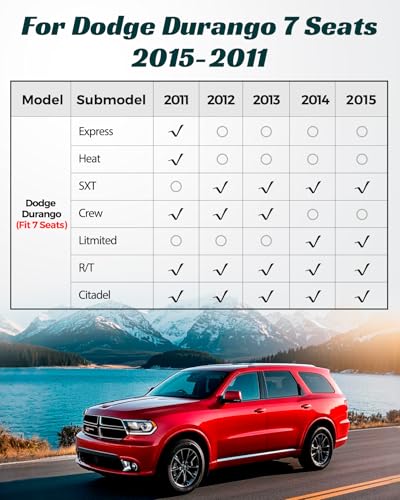 Floor Mats Full Set for Dodge Durango 2011