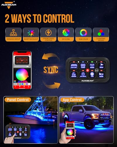 8 Gang Switch Panel Bluetooth AR