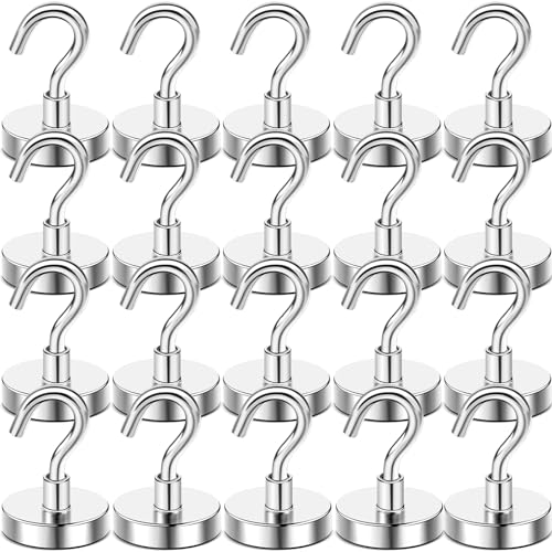 Magnetic Hooks 20pcs 85lbs Cruise Essentials 2026 Magnet Hook (20 Count)