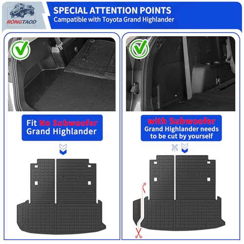 Floor Mats Set for 2024 2025 2026 Toyota Grand Highlander