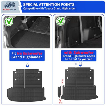 Floor Mats Set for 2024 2025 2026 Toyota Grand Highlander