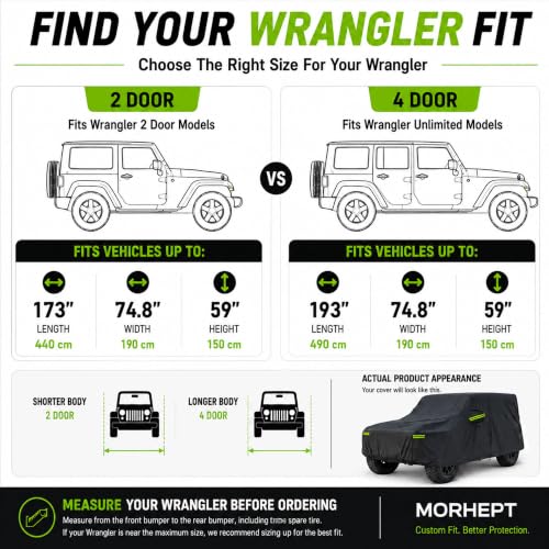 Waterproof Cover for Jeep Wrangler 4