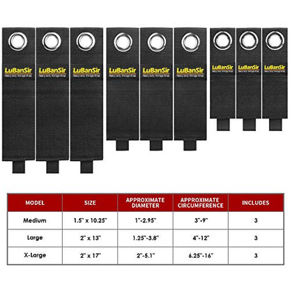 9 Pack (10"/13"/17") Extension Cord Holder for Organization (9 Count)