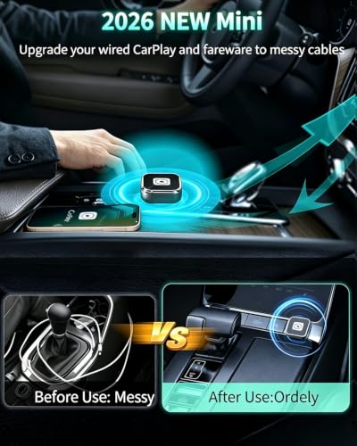 Wireless CarPlay Adapter for Apple iPhone & Android Auto Dongle