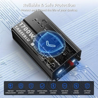 1700W Pure Sine Wave Power Inverter