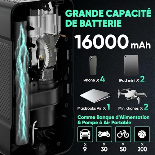 BY01 Tire Inflator Portable Air Compressor