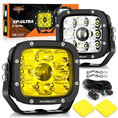 XP Ultra Series 5 Inch Spot Beam LED Pods Amber Off Road Lights