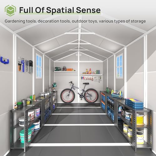 Resin Outdoor Storage Shed with Floor
