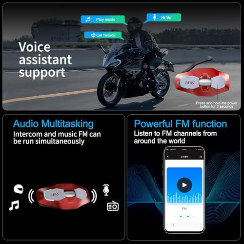 X10 Motorcycle Helmet Bluetooth Headset Speakers Headphone