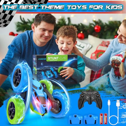 Blue Green RC Car for Kids