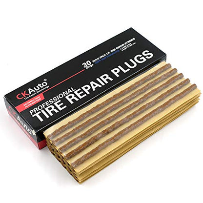 30 pcs 8" Brown Tire Repair Strings Tire Repair Plugs (30 Count)