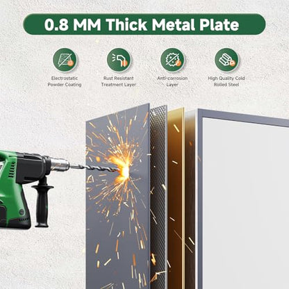 Metal Storage Cabinet with Lock Door and 5 Shelves