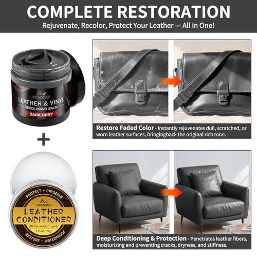Leather Recoloring Balm with 100ml Mink Oil